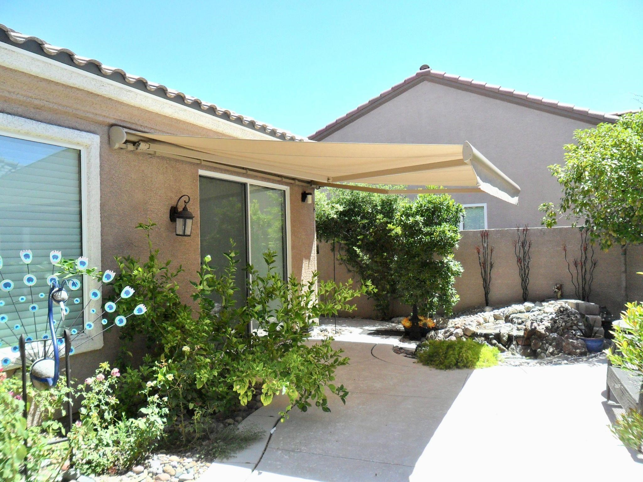 Patio awnings on home in Las Vegas, Nevada